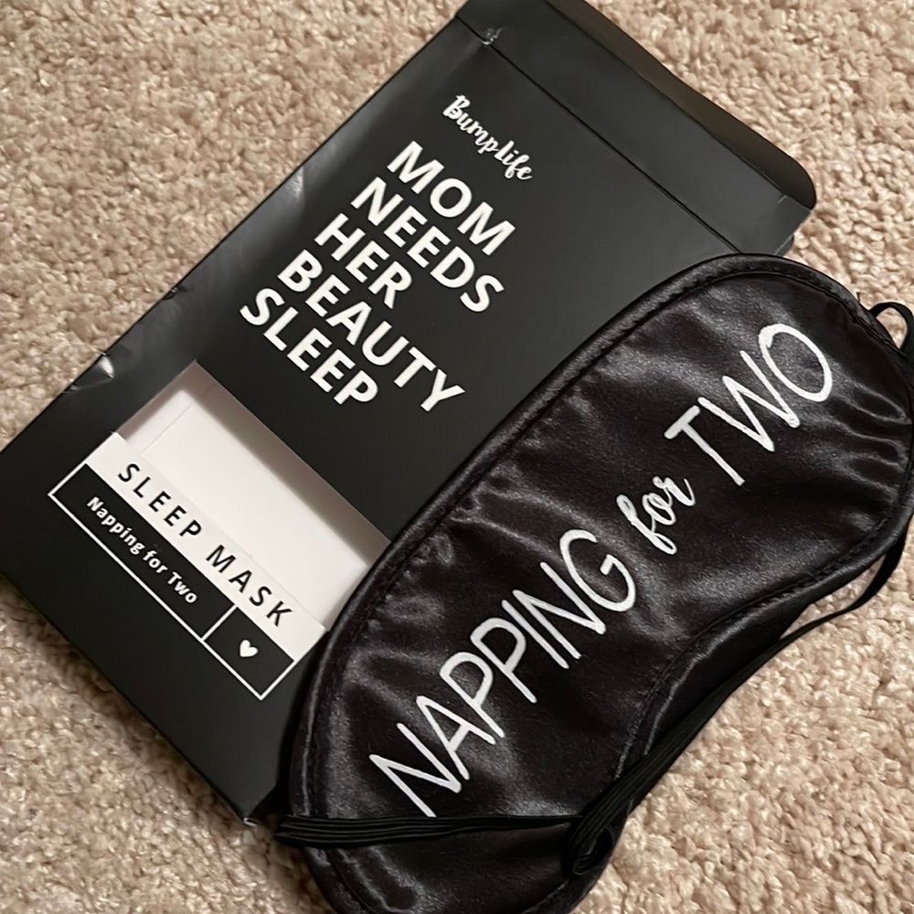 Black sleep mask - maternity